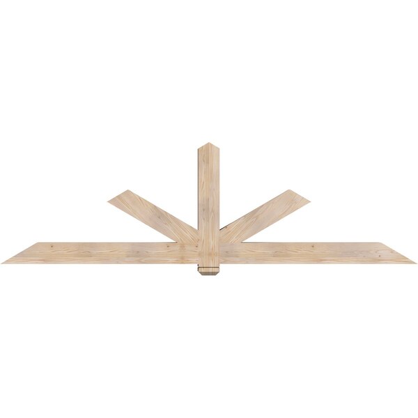 Ekena Millwork Kennewick Smooth Timber Gable Bracket, Douglas Fir, 108"W x 31 1/2"H x 5 1/2"D x 5 1/2"F, 7/12 Pitch GBW108X31X0606KEN00SDF - main